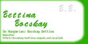 bettina bocskay business card